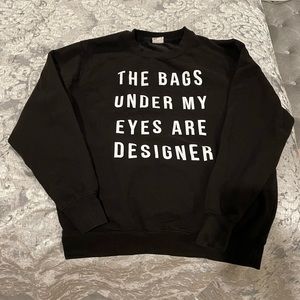 Blavk Crewneck Sweatshirt Sz. Medium